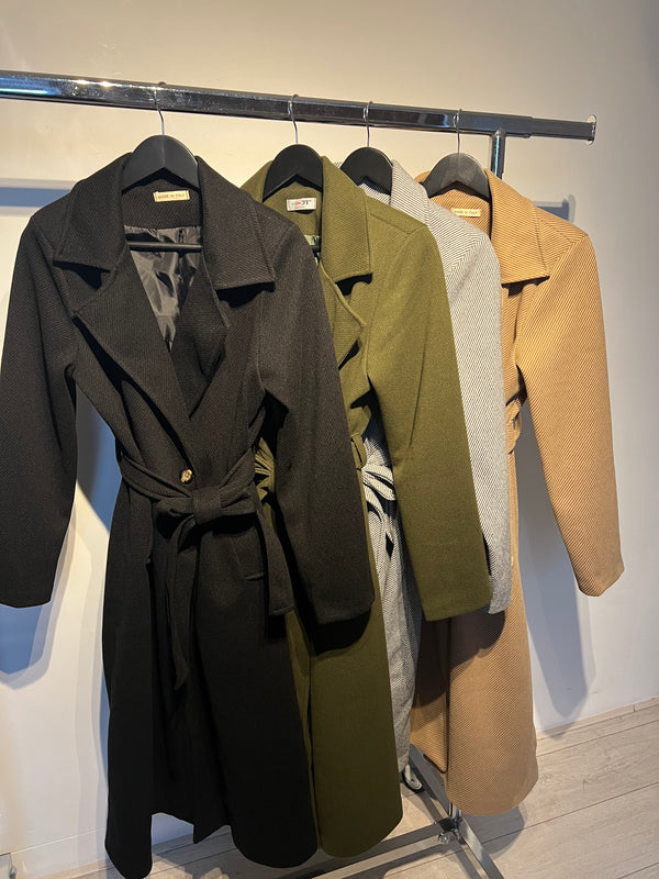 Lined Jacket with Stripes and Inner Lining