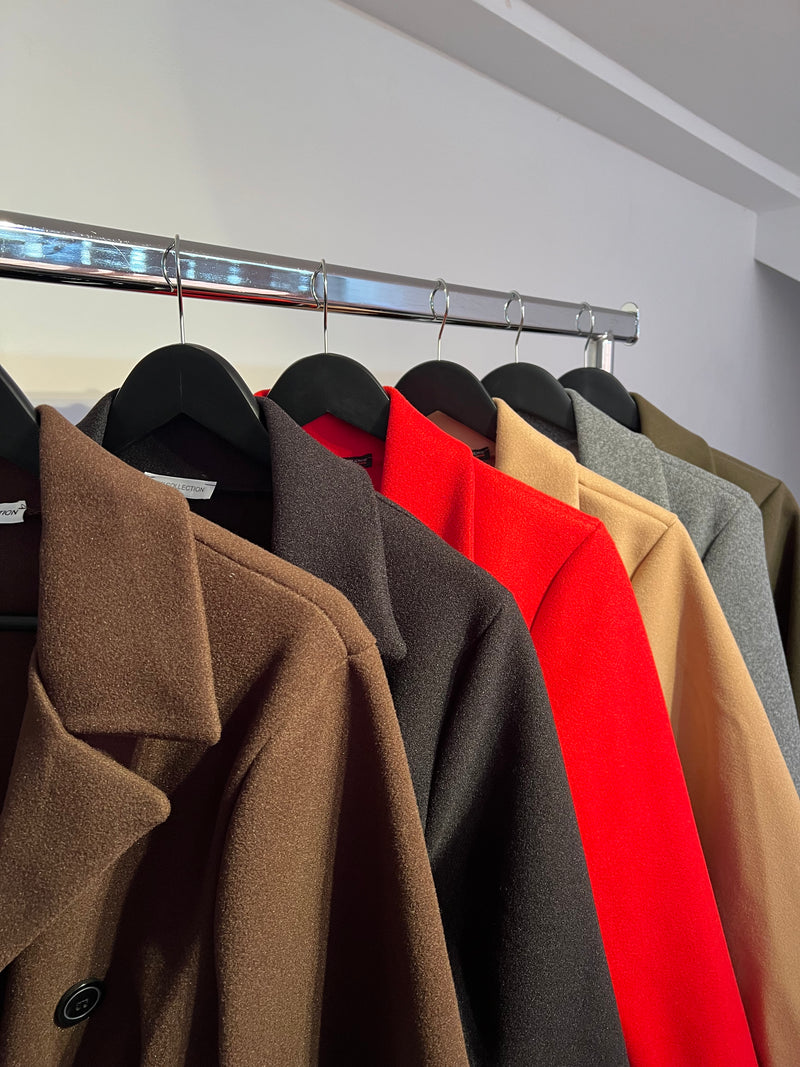 Classic Trench Coat with 6-Button Detail