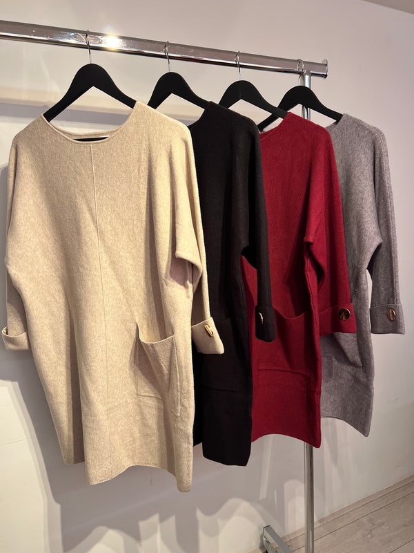 Sweater with Button Detail