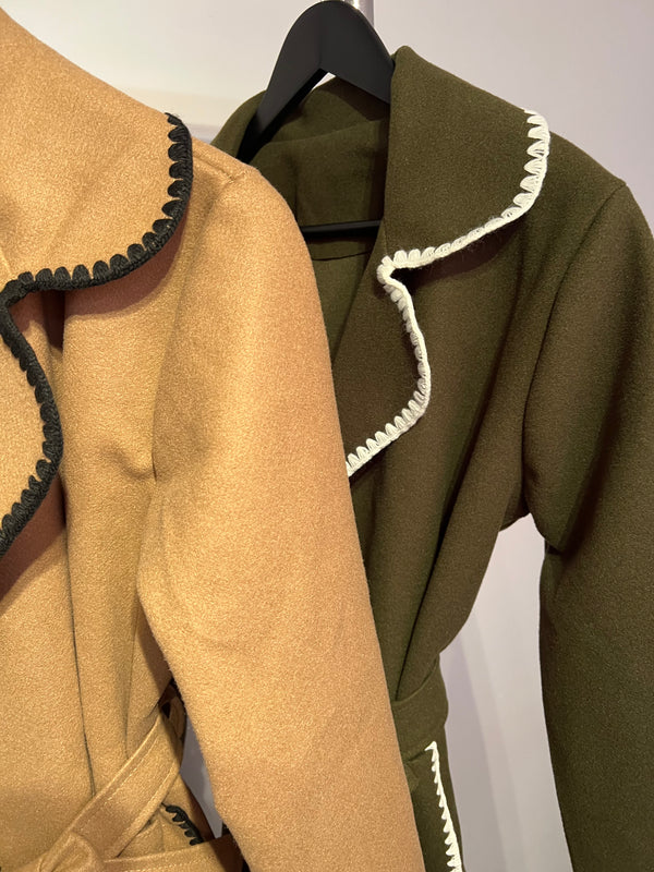 Famous Tie Belt Jacket