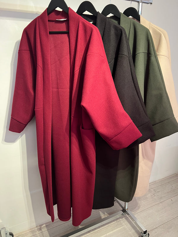 Oversized Coat with Seam Detail