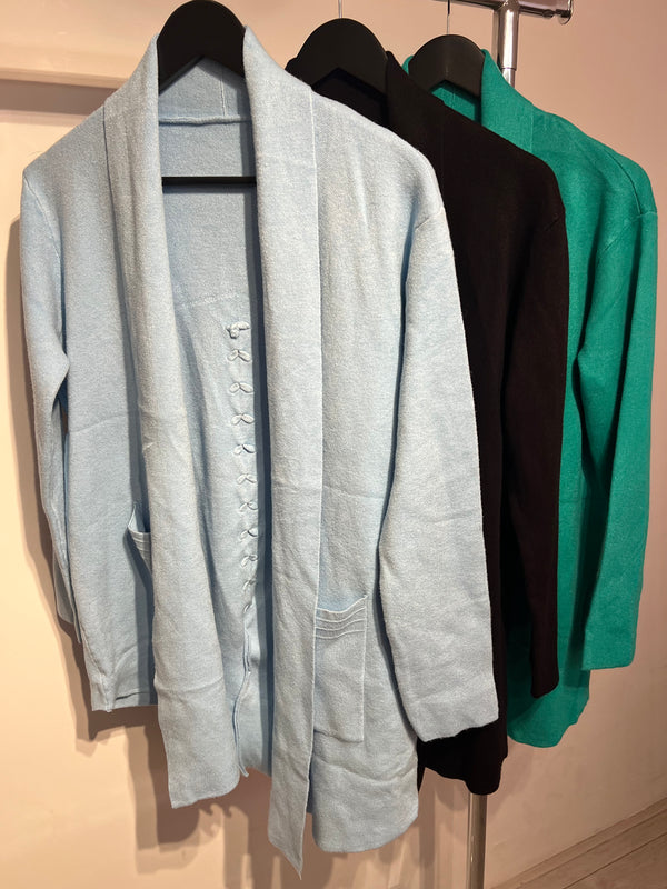 Oversized Cardigan Knit Detail